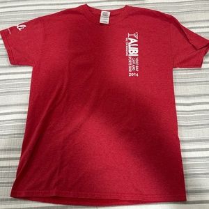 ALIBI WILTON MANORS tee t bar GILDAN Heavy Med 50/50 Cotton Polyester LGBTQI+